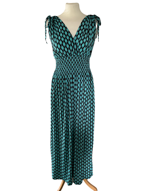 Chain print sleeveless maxi dress